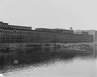 Mills on the Merrimack River, Lowell, Massachusetts